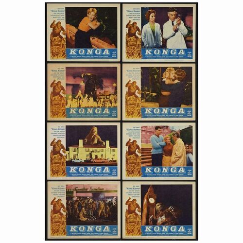 473: Lobby Card Set of (8) (11" x 14"); Very Fine- ### KONGA (1961)
