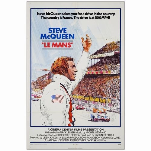 477: One Sheet (27" x 41" ); Very Fine Folded ### LE MANS (1971)
