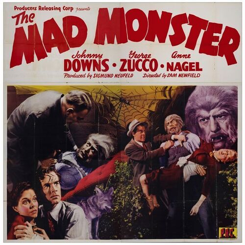 490: Six Sheet (77" x 79"); Fine- Folded ### THE MAD MONSTER (1942)
