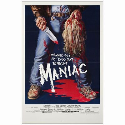 498: One Sheet (27" x 41"); Very Fine Folded ### MANIAC (1980)