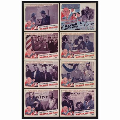 499: Lobby Cards (8) (11" x 14"); Very Fine- ### MANTAN RUNS FOR MAYOR (1946)