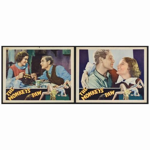 505: Lobby Cards (2) (11" x 14"); Fine+ ### THE MONKEY'S PAW (1933)