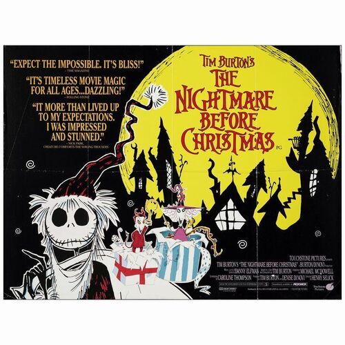 511: British Quad (30" x 40" ); Very Fine- Folded ### THE NIGHTMARE BEFORE CHRISTMAS (1993)