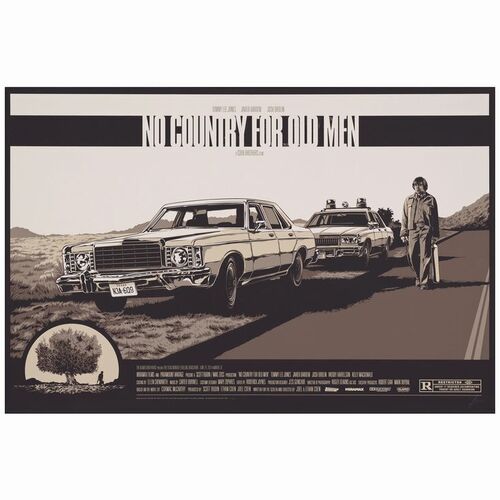 512: Art Print (24" x 36") Signed by Artist; 45/325; Near Mint Rolled ### NO COUNTRY FOR OLD MEN (2007)