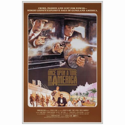 517: One Sheet (27" x 41" ); International; Very Fine+ Rolled ### ONCE UPON A TIME IN AMERICA (1984)