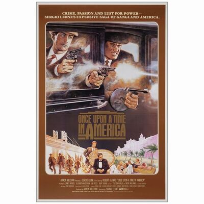 517: One Sheet (27" x 41" ); International; Very Fine+ Rolled ### ONCE UPON A TIME IN AMERICA (1984)