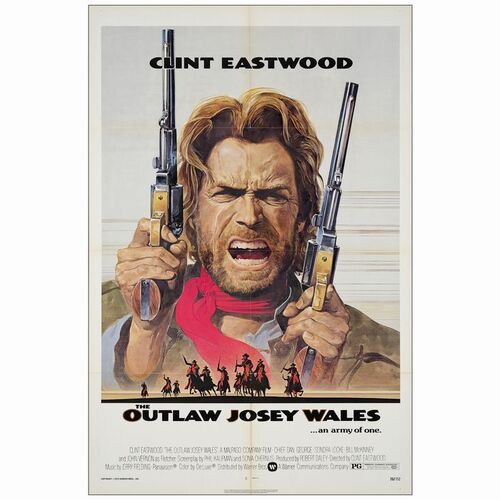 521: One Sheet (27" x 41" ); Very Fine- Folded ### THE OUTLAW JOSEY WALES (1976)