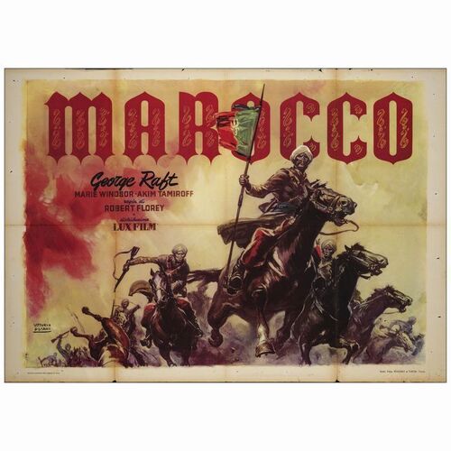 523: Italian 2-Fogli (39" x 55' ); Fine Folded ### OUTPOST IN MOROCCO (1949)