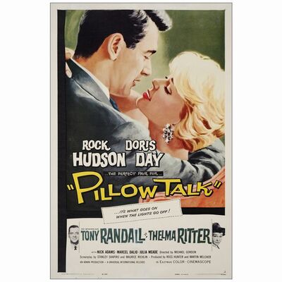 527: One Sheet (27" x 41" ); Fine+ on Linen ### PILLOW TALK (1959)