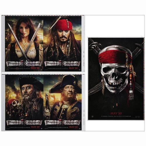 529: Printer's Proof Double One Sheets (2), One Sheet (56" x 40.5" (2") & 28" x 41"); Advance; Very Fine Rolled ### PIRATES OF THE CARIBBEAN: ON STRANGER TIDES (2011)