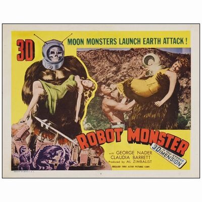 548: Lobby Card (11" x 14"); Fine ### ROBOT MONSTER (1953)