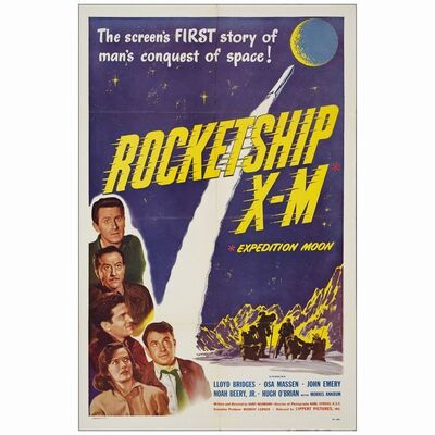 550: One Sheet (27" x 41"); Very Fine+ Folded ### ROCKETSHIP X-M (1950)