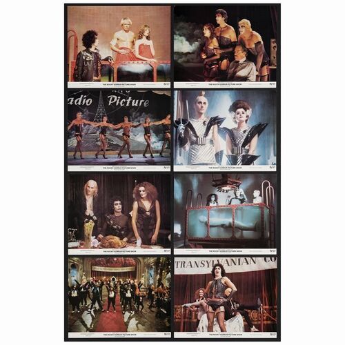 554: Lobby Card Set of (8) (11" x 14" ); Very Fine+ ### THE ROCKY HORROR PICTURE SHOW (1975)