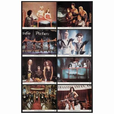 554: Lobby Card Set of (8) (11" x 14" ); Very Fine+ ### THE ROCKY HORROR PICTURE SHOW (1975)
