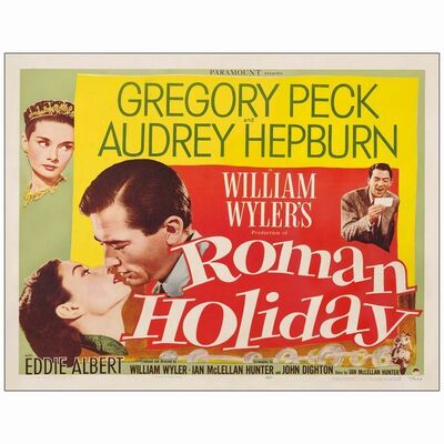 555: Half Sheet (22" x 28"); Very Fine on Paper ### ROMAN HOLIDAY (1953)
