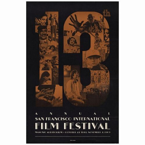 558: Poster (22.5" x 34.5"); Very Fine- Rolled ### SAN FRANSICO FILM FESTIVAL (1969)