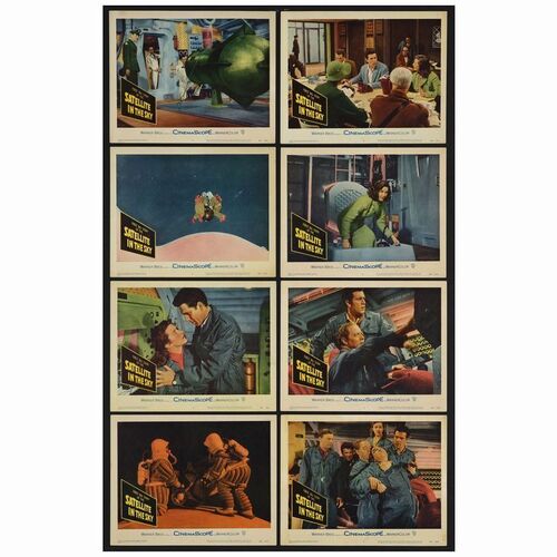 559: Lobby Card Set of (8) (11" x 14"); Very Fine ### SATELLITE IN THE SKY (1956)