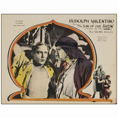 568: Lobby Card (11" x 14"); Very Fine- ### THE SON OF THE SHEIK (1926)