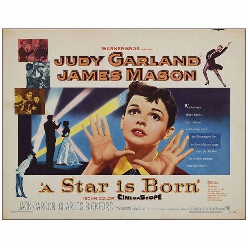 571: Half Sheet (22" x 28"); Fine+ Rolled ### A STAR IS BORN (1954)