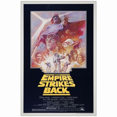 584: One Sheet (27" x 41"); Very Fine- Rolled ### STAR WARS: THE EMPIRE STRIKES BACK (R-1981)