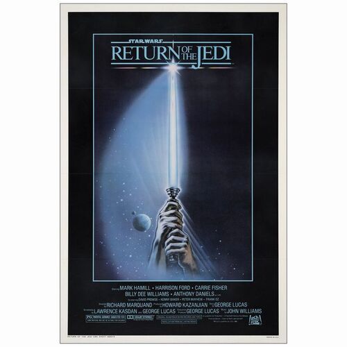 590: One Sheet (27" x 41"); Style A; Very Fine on Linen ### STAR WARS: RETURN OF THE JEDI (1983)