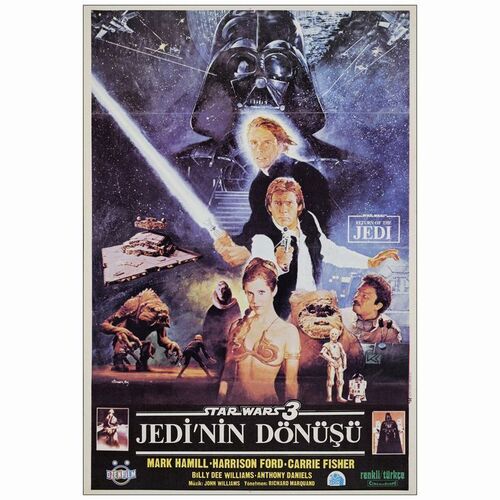 592: First Release Turkish One-Sheet (27" x 39.50"); Very Fine+ Rolled ### STAR WARS: RETURN OF THE JEDI (1986)
