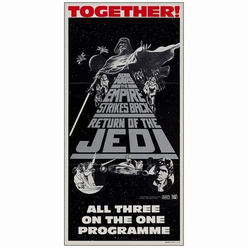 596: Australian Daybill (13" x 26.75"); Triple Bill; Very Fine+ Folded ### STAR WARS: ORIGINAL TRILOGY (R-1983)