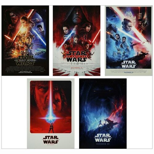 599: One Sheets (5) (27" x 40"); Very Fine+ Rolled ### STAR WARS: SEQUEL TRILOGY (2015-2019)