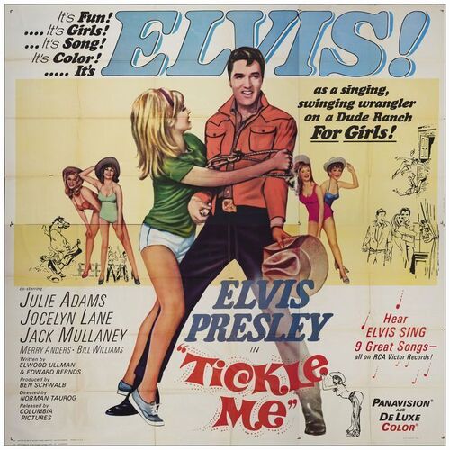 615: Six Sheet (81" x 81"); Fine- Folded ### TICKLE ME (1965)