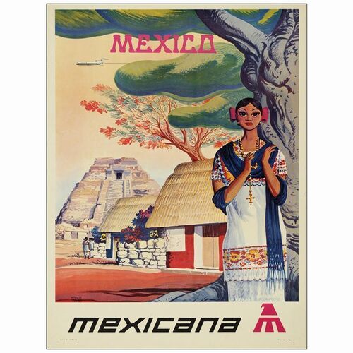 619: Travel Poster (28" x 37"); Very Fine+ on Linen ### TRAVEL POSTER (1960s)