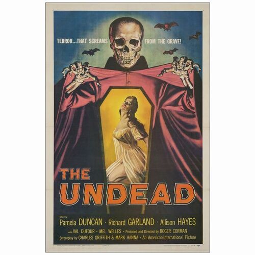 627: One Sheet (27" x 41"); Very Fine- on Linen ### THE UNDEAD (1957)