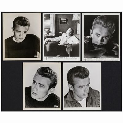 632: (8" x 10") (5) Vintage Photos (10" x 8" ); Fine ### JAMES DEAN (1954)