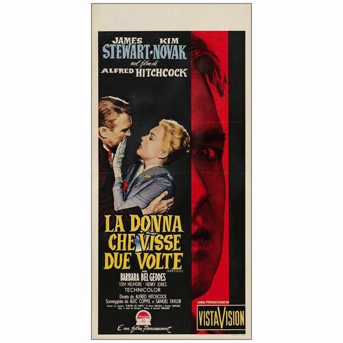 633: Italian Locandina (13" x 28" ); Fine on Linen ### VERTIGO (1958)