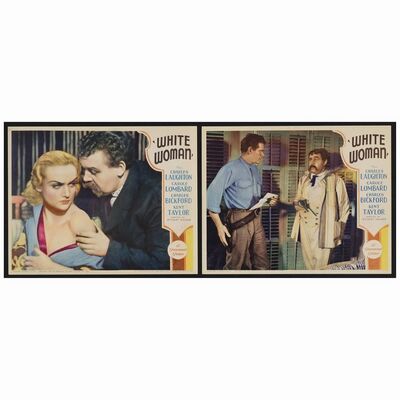 639: Lobby Cards (2) (11" x 14" ); Fine- ### WHITE WOMAN (1933)