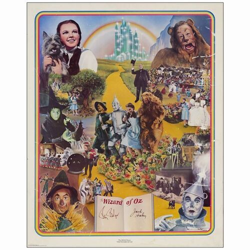 641: Collectible Poster (22" x 28") Autographed by Ray Bolger and Jack Haley; 1650/2000; Fine- Rolled ### THE WIZARD OF OZ (1977)