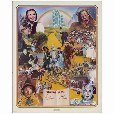 641: Collectible Poster (22" x 28") Autographed by Ray Bolger and Jack Haley; 1650/2000; Fine- Rolled ### THE WIZARD OF OZ (1977)