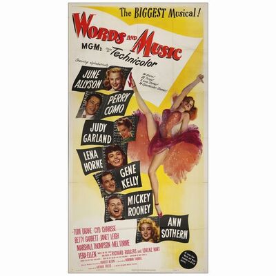 643: Three Sheet (41" x 81"); Very Fine Folded ### WORDS AND MUSIC (1948)