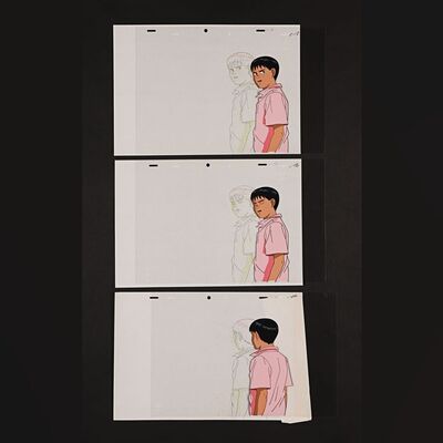 6. Three Original Shotaro Kaneda Hand-Painted Animation Cels with Drawings, 1988 ### AKIRA (1988)