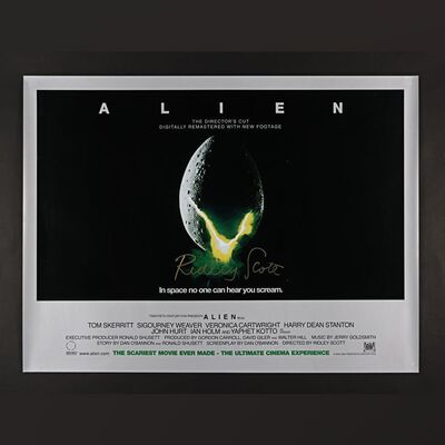 12. Ridley Scott Autographed UK Quad, 2003 ### ALIEN (1979)