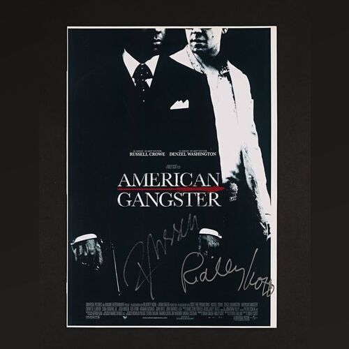 17. Ridley Scott and Russell Crowe Autographed Mini Poster ### AMERICAN GANGSTER (2007)