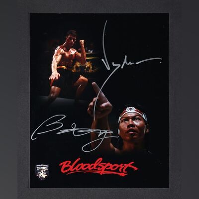 58. Jean-Claude Van Damme and Bolo Yeung Autographed Photo ### BLOODSPORT (1988)