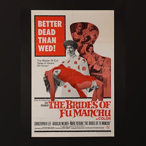 63. Christopher Lee Autographed US One-Sheet ### THE BRIDES OF FU MANCHU (1966)