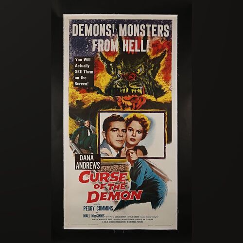 86. US Three Sheet, Linen-Backed, 1957 ### CURSE OF THE DEMON (1957)