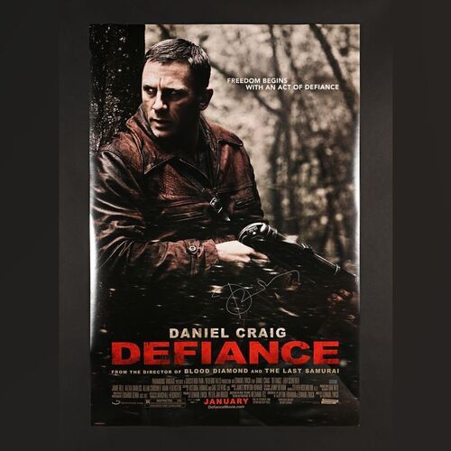 91. Daniel Craig Autographed One-Sheet, 2008 ### DEFIANCE (2008)