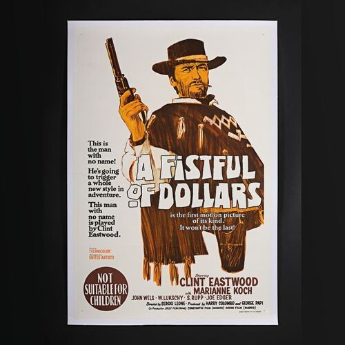 119. David Frangioni Collection: Australian One-Sheet - Linen-Backed, 1967 ### A FISTFUL OF DOLLARS (1964)