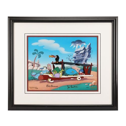 121. Framed Limited Edition "Meet The Gruesomes" Animation Cel Autographed by Bill Hanna and Joe Barbera, 1998 ### THE FLINTSTONES (T.V. SERIES, 1960-1966)