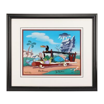 121. Framed Limited Edition "Meet The Gruesomes" Animation Cel Autographed by Bill Hanna and Joe Barbera, 1998 ### THE FLINTSTONES (T.V. SERIES, 1960-1966)