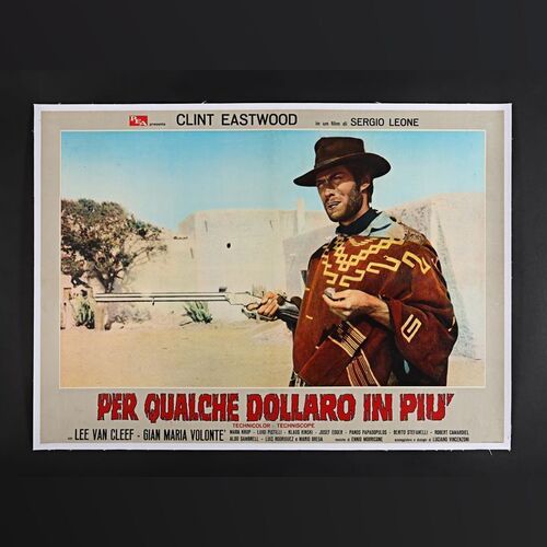 125. David Frangioni Collection: Large Italian Photobusta - Linen-Backed, 1965 ### FOR A FEW DOLLARS MORE (1965)