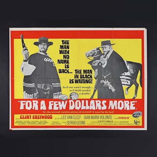 130. David Frangioni Collection: UK Quad, circa 1960s ### FOR A FEW DOLLARS MORE (1965)