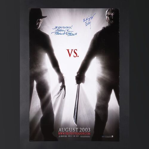135. Robert Englund and Ken Kirzinger Autographed One-Sheet, 2003 ### FREDDY VS. JASON (2003)